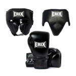 Custom Boxing Set Leather & Synthetic Gloves, Focus Mitts & Headgear